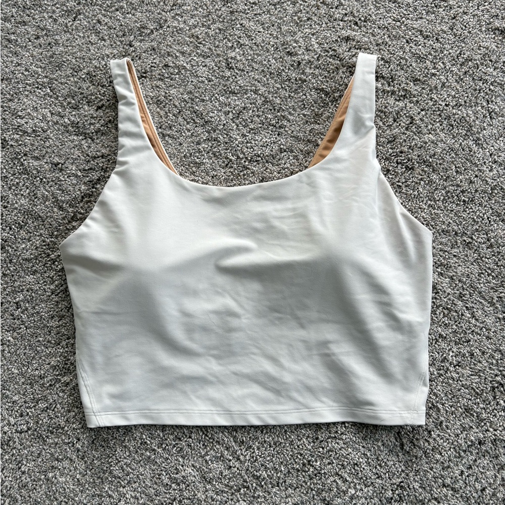 Old Navy White Long Line Sports Bra